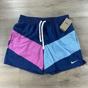 NWT Nike Mens Medium Swim Volley Vortex Mesh Brief Lined 5" Swim Trunks